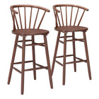 Zuo - Stenger Tabouret de bar - Noyer - Ensemble de 2-Design ergonomique