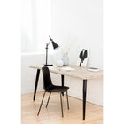 Bureau Live Edge Gry Mattr - Chêne Blanc-Conception unique incurvée avec une finition texturée du grain du bois (placage de chêne)