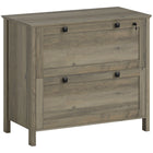 HOMCOM - Armoire latérale pour dossiers pour bureau à domicile - gris-Barre de suspension réglable pour accueillir des dossiers format lettre, A4 et légal 