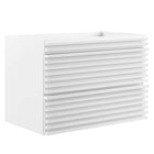 Modway - Render Fixation murale de 30" Armoire de toilette de salle de bain (lavabo non inclus) - Blanc-7