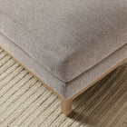Modway - Roscoe Tissu Ottoman - Étain-Capsules de pied non marquées