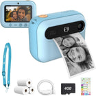 myFirst - New Camera Insta 20 Appareil photo numérique instantané pour enfants - Bleu-La myFirst Camera Insta 20 allie fonctions d’appareil photo à impression instantanée et numérique : elle offre la satisfaction immédiate des impressions instantanées, la sauvegarde des souvenirs en mode numérique et des cadres amusants préchargés, ce qui en fait un excellent cadeau de Noël/anniversaire pour les enfants créatifs qui aiment les photos et les selfies . elle bénéficie également d’un design sûr et adapté aux en