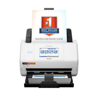 Epson - Scanneur de reçus et documents couleur recto verso sans fil RapidReceipt RR-620W-Notre scanneur de reçus le plus avancé - numérisations exploitables par l’IA; écran tactile couleur; numérisation recto verso rapide à une vitesse atteignant 45 ppm; chargeur automatique de documents de 100 feuilles; Wi-Fi