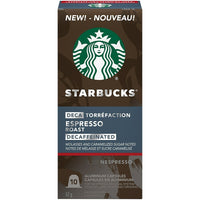 Starbucks Nespresso Original System Espresso Decaf - Paquet de 10-Café Moulu - Espresso Décaf capsules