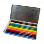 Tombow Crayons de couleur 1500 Series - paquet de 12-Assortiment de 10 pièces de couleur "rétro" dans un étui en plastique.