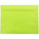 JAM Paper - Enveloppes livret lisses Brite Hue, 9 x 12 po, vert lime éclatant, 1000 par paquet-Vert lime éclatant