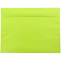 JAM Paper - Enveloppes livret lisses Brite Hue, 9 x 12 po, vert lime éclatant, 1000 par paquet-Vert lime éclatant
