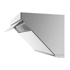 Fotile - JQG7507W Hotte aspirante à ventilation inclinée - 30 po - Blanche-Couverture d'extraction latérale jusqu'à 6 pi²