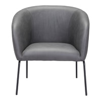 Zuo - Quinten Fauteuil d’appoint - Gris vintage-Confort moelleux et soutien durable