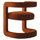 Modway - Winslow Tonneau Performance Velvet Chaise à manger - Rouille-8