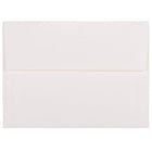 JAM Paper Enveloppes d'invitation Strathmore A6 - 4,75 x 6,5 po - Vergé blanc brillant - paquet de 50-Posé blanc brillant