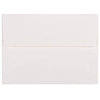 JAM Paper Enveloppes d'invitation Strathmore A6 - 4,75 x 6,5 po - Vergé blanc brillant - paquet de 50-Posé blanc brillant