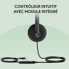 Yealink - Casque UH34 Lite UC - Casque pour téléphone et ordinateur - Certifié UC - Noir-Microphone antibruit et réduction passive du bruit