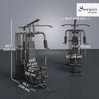 Soozier - Équipement De Gym Multifonction Pour La Maison Avec Charge De 100 Lb - Noir-Vous pouvez l’utiliser pour entraîner vos bras, jambes, taille, hanches et abdomen  