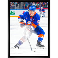 Anders Lee New York Islanders - Toile encadree - 22" x 31"-Impression sur toile de qualité supérieure avec bordures enveloppées