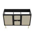 Modway - Chaucer 48" Armoire de toilette de salle de bain (lavabo non inclus) - Noir-8
