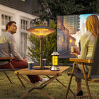 Outsunny - Chauffage électrique d'extérieur 1500W pour terrasse avec protection contre le basculement-Dispose d'une protection contre le basculement à 45° pour une sécurité accrue 