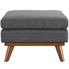 Modway - Engage Tissu rembourré Ottoman - Gris-Rembourrage en tissu polyester