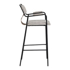 Zuo - Couva Tabouret de bar - Tweed gris - Ensemble de 2-Dimensions: 20,9 po L x 22,8 po L x 42,1 po H