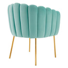 Modway - Sanna Chenal Touffé Performance Velvet Fauteuil - Monnaie-Construction solide