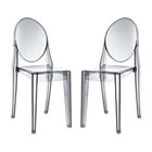 Modway - Casper Chaises de salle à manger Ensemble de 2 - Smoke-Pour un usage extérieur