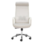 Zuo - Jett High Back Chaise de bureau - Gris pâle-Maille respirante favorisant circulation de l’air et confort prolongé