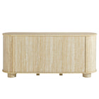 Modway - Overture Ovale 63" Faux travertin Buffet - Travertin-Assemblée requise