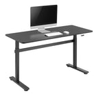 Uplite  Hauteur Réglable Style Bureau à Domicile Assis Debout - Noir-Longueur du pied du bureau: 22.4 po