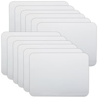Flipside Products Tableau blanc effaçable à sec double face, 15 x 23 cm, blanc, paquet de 12-12 tableaux blancs effaçables à sec double face