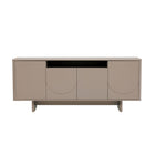Manhattan Comfort - Buffet moderne Ella 180 cm - Mocha-Buffet moderne et meuble de rangement pour salle à manger et salon