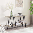 Manhattan Comfort - Console moderne Celine 47,24 po - Gris rustique-Recommandé pour un téléviseur jusqu'à 45 pouces