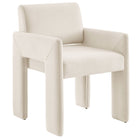 Modway - Daven Cuir végane Fauteuil à manger in Albâtre-Fauteuil polyvalent pour salle à manger