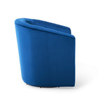Modway - Prospect Performance Velvet Fauteuil pivotant - Marine-Siège rembourré en mousse dense