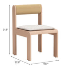 Zuo - Island Chaise de salle à manger - Blanc - Ensemble de 2-6
