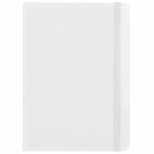 JAM Paper - Carnet de notes moyen à couverture rigide avec élastique - 100 feuilles lignées - 5" x 7" - Blanc-Couleur : blanc | Soyez élégant et organisé avec un carnet de notes colouré.