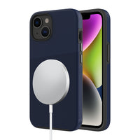 AXS - PROTech Plus etui Bleu Astral compatible avec MagSafe,Protecteur d'ecran/lentille de camera pour Apple iPhone 14Max-PROTech Plus - Resistant aux chutes jusqu'a 10 pieds