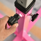 Soozier - Barre de gymnastique professionnelle pour la maison avec hauteur réglable sur 13 niveaux, fitness de gym - rose-Matériau : Acier, bois de hêtre 