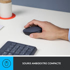 Logitech - Ensemble clavier et souris sans fil MK235, noir, anglais (920-007897)-Touches durables avec revêtement anti-UV conçues pour durer jusqu'à 5 millions de frappes