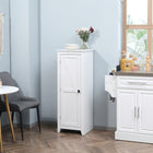 HOMCOM - Armoire de cuisine 48 po avec porte de grange - blanc-Taille compacte adaptée aux espaces restreints 
