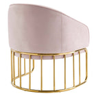 Modway - Legacy Performance Velvet Fauteuil - Rose-Glissements au pied sans marquer