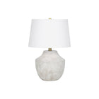 Monarch Specialties - Luminaire - 20 po H Lampe De Table - Béton Crème - Abat-Jour Ivoire / Crème - Moderne-Apportez un style moderne à votre espace de vie avec cette lampe de table de 20 pouces de haut, dotée d'une base classique en forme d'urne avec une finition texturée en béton crème, d'un abat-jour tambour effilé en lin ivoire et d'un fleuron doré sur le dessus