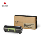 Ecotone - 53B1H00 Lexmark  Remanufacturés Toner Cartridge - Rendement Élevé - Noir-Couleur : Noir