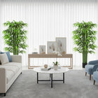 HOMCOM - Arbre de bambou artificiel 5,3 pi pour décoration intérieure de la maison - vert - lot de 2-Matériaux : PE 