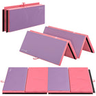Soozier - Tapis De Gymnastique Pliable 4 pi l x 6 pi L x 2 po P - Tapis D’Exercice Avec Poignées Pour Yoga - Mma - Arts Martiaux-Tapis de roue parfait pour les roulades, programmes d'exercices, pilates, étirements, yoga, arts martiaux, gymnastique, activités de garderie et plus encore  