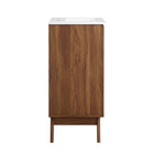 Modway - Soma 18" Vanette de salle de bain - Blanc noyer-Finition du grain du bois