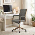 Zuo - Auction Chaise de bureau - Gris-Supporte jusqu'à 220 lb