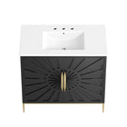 Modway - Awaken 36" Vanette de salle de bain - Blanc Noir-8