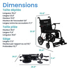 Journey - Air Elite Fauteuil électrique pliant léger - bleu-Supporte jusqu’à 240 lb pour un usage quotidien fiable