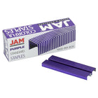 JAM Paper - Agrafes colourées de taille standard - violet - Paquet de 5000-Quantité : 5 000 unités par boîte | Emballés en rangées pour un chargement efficace et des performances fiables.