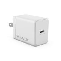 HyperGear - Chargeur mural USB-C PD SpeedBoost 45 W à port unique - Blanc-45W USB-C Power Delivery avec PPS